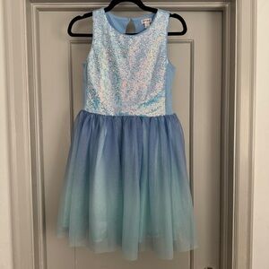 Cat & Jack Light Blue Sequin Dress
